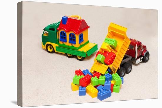 Truck Toys-yocamon-Stretched Canvas