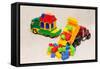 Truck Toys-yocamon-Framed Stretched Canvas