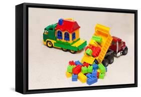 Truck Toys-yocamon-Framed Stretched Canvas