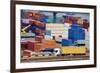 Truck Transport Container to a Warehouse near the Sea-soleg_1974-Framed Photographic Print