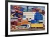 Truck Transport Container to a Warehouse near the Sea-soleg_1974-Framed Photographic Print