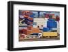 Truck Transport Container to a Warehouse near the Sea-soleg_1974-Framed Photographic Print