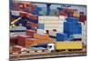 Truck Transport Container to a Warehouse near the Sea-soleg_1974-Mounted Photographic Print