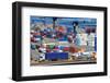 Truck Transport Container to a Warehouse near the Sea-soleg_1974-Framed Photographic Print