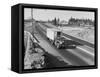 Truck Transporting Delivery to Safeway-Ray Krantz-Framed Stretched Canvas