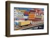 Truck Transports Container to a Warehouse near the Sea-soleg_1974-Framed Photographic Print