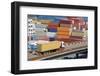 Truck Transports Container to a Warehouse near the Sea-soleg_1974-Framed Photographic Print