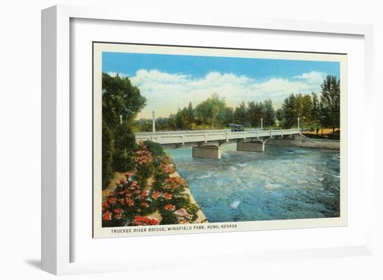 Truckee River, Reno, Nevada-null-Framed Art Print