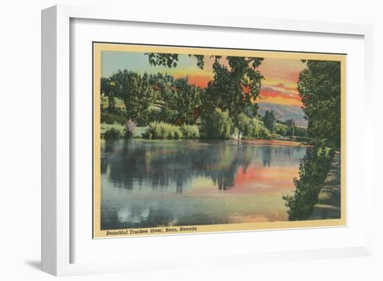 Truckee River, Reno, Nevada-null-Framed Art Print