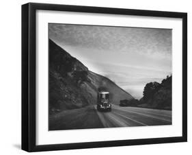 Trucking over Grapeline from L. A. and San Francisco-Peter Stackpole-Framed Photographic Print
