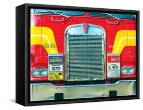 Trucking-Brian James-Framed Stretched Canvas