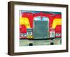 Trucking-Brian James-Framed Art Print