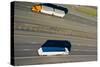 Trucks Moving on a Highway, Interstate 80, Park City, Utah, USA-null-Stretched Canvas