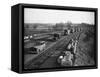 Trucks of the Mobile Reserve on the Road, 1943-null-Framed Stretched Canvas
