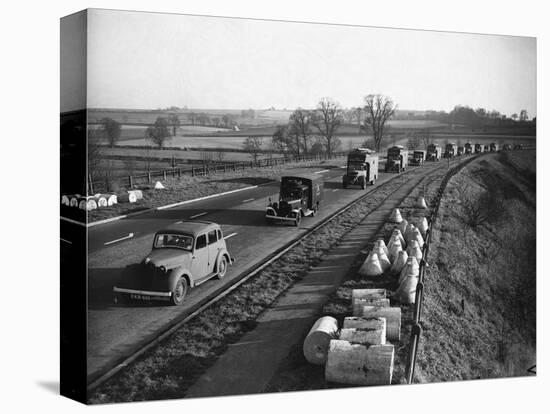 Trucks of the Mobile Reserve on the Road, 1943-null-Stretched Canvas