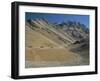 Trucks on the Lachalang Pass, Zanskar People on Horse Trail, Ladakh, India-Tony Waltham-Framed Photographic Print