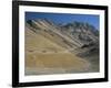 Trucks on the Lachalang Pass, Zanskar People on Horse Trail, Ladakh, India-Tony Waltham-Framed Photographic Print