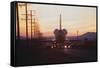 Trucks Towing the Shuttle Columbia-Bob Flora-Framed Stretched Canvas