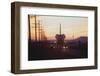 Trucks Towing the Shuttle Columbia-Bob Flora-Framed Photographic Print