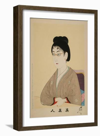 True Beauty (Shin Biji), 1897-Toyohara Chikanobu-Framed Giclee Print