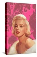 True Blue Marilyn in Pink-Chris Consani-Stretched Canvas