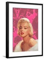 True Blue Marilyn in Pink-Chris Consani-Framed Art Print