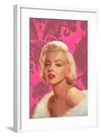 True Blue Marilyn in Pink-Chris Consani-Framed Art Print