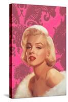 True Blue Marilyn in Pink-Chris Consani-Stretched Canvas