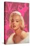 True Blue Marilyn in Pink-Chris Consani-Stretched Canvas