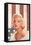 True Blue Marilyn in Pink-Chris Consani-Framed Stretched Canvas