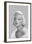 True Blue Marilyn-null-Framed Art Print