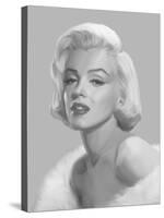 True Blue Marilyn-null-Stretched Canvas