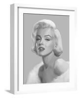 True Blue Marilyn-null-Framed Art Print