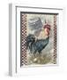 True Blue Rooster-Alma Lee-Framed Art Print