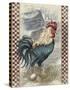 True Blue Rooster-Alma Lee-Stretched Canvas