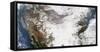 True Color Satellite Image of the Continental United States-null-Framed Stretched Canvas