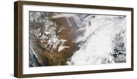 True Color Satellite Image of the Continental United States-null-Framed Photographic Print