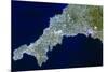 True-colour Satellite Image of Cornwall, UK-PLANETOBSERVER-Mounted Photographic Print