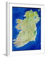 True-colour Satellite Image of Ireland-PLANETOBSERVER-Framed Photographic Print