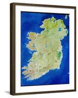 True-colour Satellite Image of Ireland-PLANETOBSERVER-Framed Photographic Print