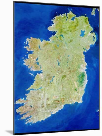 True-colour Satellite Image of Ireland-PLANETOBSERVER-Mounted Photographic Print