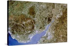 True-colour Satellite Image of Severn Estuary, UK-PLANETOBSERVER-Stretched Canvas