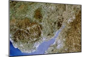 True-colour Satellite Image of Severn Estuary, UK-PLANETOBSERVER-Mounted Photographic Print