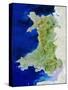 True Colour Satellite Image of Wales-PLANETOBSERVER-Stretched Canvas