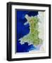 True Colour Satellite Image of Wales-PLANETOBSERVER-Framed Premium Photographic Print