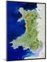 True Colour Satellite Image of Wales-PLANETOBSERVER-Mounted Premium Photographic Print