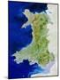 True Colour Satellite Image of Wales-PLANETOBSERVER-Mounted Photographic Print