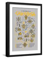 True Detective Map-Robert Farkas-Framed Art Print