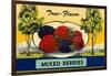 True Flavor Mixed Berries-null-Framed Art Print