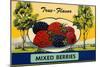 True Flavor Mixed Berries-null-Mounted Art Print